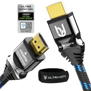 C&acirc;ble HDMI 8K - C&acirc;ble HDMI 2.1 ultra haut d&eacute;bit de 1,5m (48 Gbps) pour 8K@60Hz & 4K@120Hz - Certificat Premium - DTS:X, HDCP 2.2 & 2.3, HDR 10+, eARC - Neuf