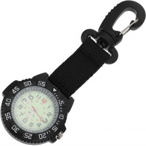 Montre De Poche De Sport Clip Sur La Montre Agrafe Montre De Sport À Clip Portefeuilles Montre Numérique Tronçonneuse Gousset De Montre Ceinture Montre À Pression Plastique Black - Neuf