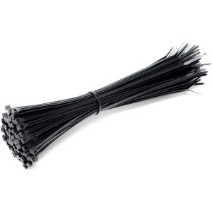 Checarzhn--No1-Lot De 100 Attaches De Câble Noires | Attaches Éclair Robustes En Nylon Ul De Qualité Supérieure, Attaches De Câble Extra Épaisses, Attaches De Vélo, Bricolage, Maison, Garage, Bureau - Neuf
