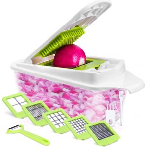 Tianyi-Coupe Legumes Multifonctions 12pcs Coupe Legumes Manuel Mandoline Multifonctions Des Decoupe Legumes Cube Coupe De Oignons Rapidement Et Uniformément - Neuf