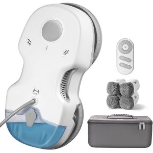 NouvelHorizonstore-S7 Robot Nettoyeur de Vitres 5500Pa, Robot Laveur de Vitre avec Gicler l'eau Automatique, Ch&acirc;ssis 3D Flottant, Syst&egrave;me de Protection Multiples, T&eacute;l&eacute;commande - Neuf