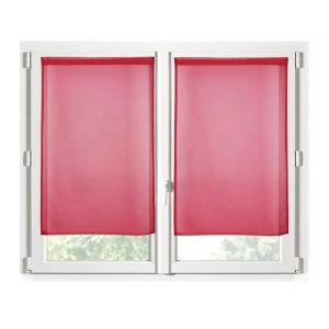 Rideaux Voile - Noname - Brise Bise - Rouge - 60 X 120 Cm - 100% Polyester - Neuf