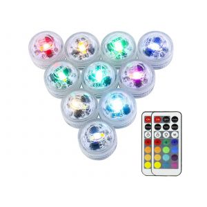 Lot De 10 Guirlandes Lumineuses Led Rgb &Eacute;tanches Avec T&eacute;l&eacute;commande - Neuf