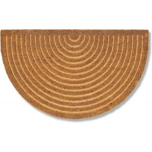 Subzonal-Astra Paillasson Moderne Coco 45x75cm Semi-Arrondi Nature - Tapis Anti-D&eacute;rapant Robuste - Paillasson Int&eacute;rieur/Ext&eacute;rieur Couvert - Neuf
