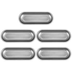 5 Pcs Moule À Hot-Dog Moule À Saucisse En Acier Au Carbone Antiadhésif Cuisson Des Ustensiles De Cuisson Ovale Pain À Hot-Dog Plaque De Cuisson Pour Di - Neuf