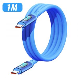 C&acirc;bles De Donn&eacute;es De Chargement &Agrave; Grande Vitesse 120W,Usb C Vers Type-C,Cordon De Transfert De Donn&eacute;es,Ligne De Donn&eacute;es Universelle Typec Pour Iphone Ipad Samsung.Blue-1M. - Neuf