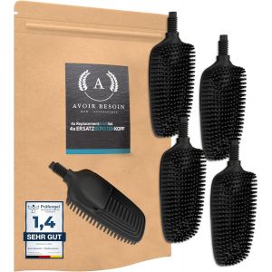 Lot De 2 T&ecirc;tes De Brosse De Toilette Flexibles En Silicone Avec Principe Lotus I Pour Brosse Wc Plate En Silicone (Lot De 2) | T&ecirc;te De Brosse Wc - Neuf