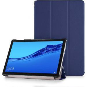 Housse Coque Compatible Pour Huawei Mediapad M5 Lite 10.1"" Etui De Protection - Avec Fonction Stand Et Auto R&eacute;veil/Sommeil,Bleu[COQ9121139] - Neuf