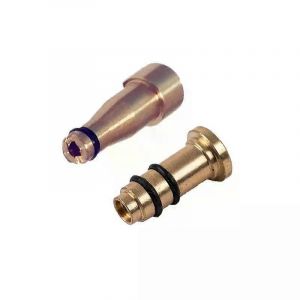 2pcs / lot réutilisable en laiton cuivre buse recharge adaptateurs de gaz butane pour Dunhill Dress / Rollagas et nouveau style de tête de connecteur de briquet - Neuf