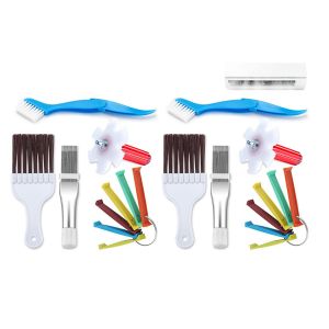 Kit de nettoyage d'ailettes de climatiseur avec brosses et lisseurs - 10 pi&egrave;ces - Neuf