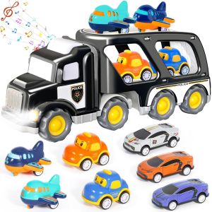 ERYI-Jouet De Camion Pour Enfant 3 Ans, Jouet Voiture Enfant, Camion Jouet Avec Sons Et Lumières, Camion De Transport Voiture Enfant, Petite Voiture Enfant 3 An - Neuf