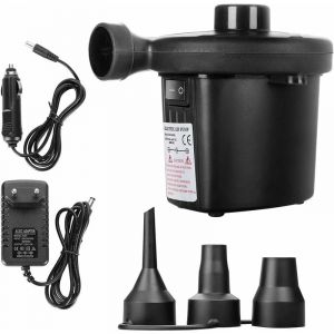Gonfleur Pompe À Air Électrique, Dégonfleur Électrique 2 En 1, Pompe À Air Portable Rapide, Gonfleur Électrique Avec 3 Buses Pour Matelas Pneumatique, Adapté Pour Matelas, Lit À Eau, Gonfleur Marin - Neuf