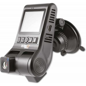 FullHD Dual Dash Cam with Front Camera 1080p,120° and 480p,80° Indoor Camera-Multimedia Playback,Motion Detection,Park Monitoring,Sound Captures-Dashcam TX-185 - Neuf