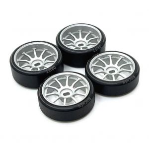 4pcs jante de pneu de pneu de dérive dure pour wltoys mini-z 1/28 voiture rc,2 - Neuf