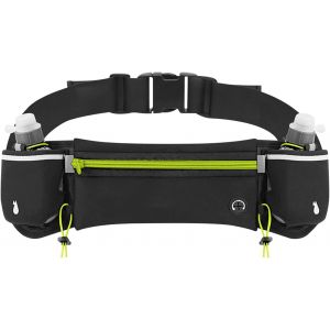 Subzonal-Ceinture De Course Avec Bouteilles: 2x300ml Ceinture Hydratation Réfléchissante, Sac À Dos Sportif Ajustable Pour Marathon, Randonnée, Fitness (Vert Pomme) - Neuf