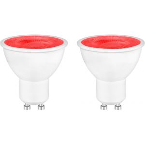 Lot De 2 Bleu Ampoules Led Gu10 5w Spot, Mr16 Couleur Lampe De Projecteur, &Eacute;quivalent 50w Halog&egrave;ne, 500lm, Angle De Faisceau 120&deg;, Non Dimmable, &Eacute;clairage D&eacute;coratif Pour Pay , Sc&egrave;nes, Bars, F&ecirc;te - Neuf