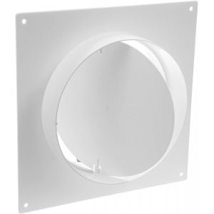 Bride de connecteur de conduit de 125 mm, bride de tuyau droit en plastique pour système de ventilation de chauffage et de refroidissement (12,5 cm) - Neuf