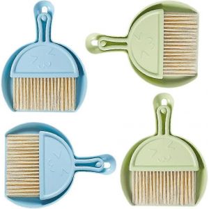 Mini pelle à poussière et brosse de nettoyage Pelle à poussière Pelle à poussière et balai Petit balai Balai à main portable - Neuf
