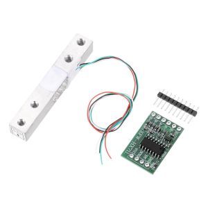 5KG Digital Load Cell Weight Sensor + HX711 24 Bit Precision A/D Dual Channel Weighing Sensor Module for DIY Portable Electronic Scale Kit - Neuf