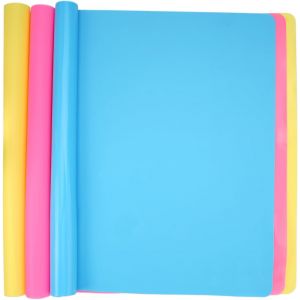 AYUHR-3 Pièces Tapis Silicone Peinture,30x40 cm Tapis Silicone Resine Epoxy Antidérapant,Tapis de Peinture en Silicone Résistant à la Chaleur,Tapis de Bricolage en Silicone pour Pâtisserie, Napperons - Neuf