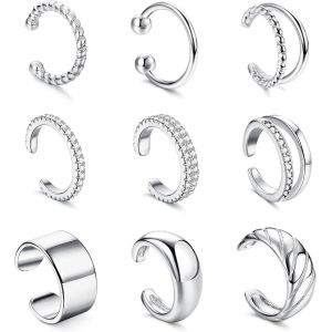 Kal-Manchettes D'oreille En Or Pour Femmes Manchette De Boucle D'oreille Non Piercing Clips D'oreille Boucles D'oreilles Manchettes D'oreille Pour Femmes Et Enveloppes Manchette D'oreille - Neuf
