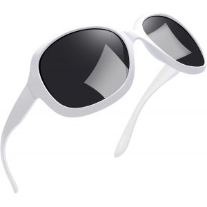 Fdjhy-Lunettes De Soleil Femme Polarisées, Grosses Lunettes Soleil Rétro Luxe, Protection Uv400 Pour Voyager Conduire - Neuf