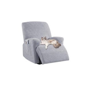 Housse extensible pour fauteuil inclinable avec &eacute;lastique, compatible avec les fauteuils inclinables &eacute;lectriques et manuels. - Neuf