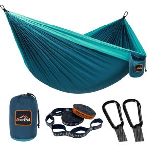 Ulteronixshop-Camping Hammock, Hamac De Voyage En Nylon Super L&eacute;ger Et Portable Avec Deux Sangles D'arbre, Pour Le Camping, La Randonn&eacute;e Et Le Sac &Agrave; Dos - Neuf