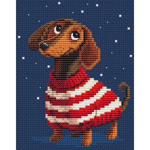 Kit Point De Croix Compt&eacute; Collection D`Art "Aventuriers En Rayures" 10x12.5 Cm - Neuf