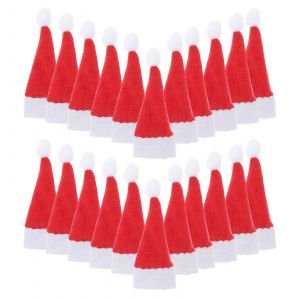 Bricolage De No&euml;l Chapeau Mini Bonnet De No&euml;l Pour Lollipop 60pcs Rouge - Neuf