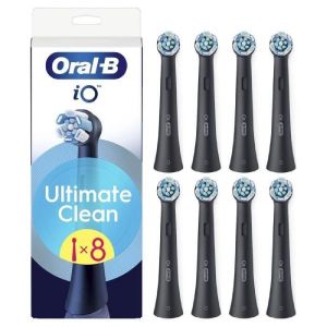 Brossette Oral-B - Io Refills Ultimate Clean - Pack De 8 - Noir - Neuf