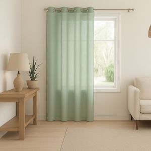 Voilage L&eacute;ger &Agrave; L'aspect Lin - Neuf