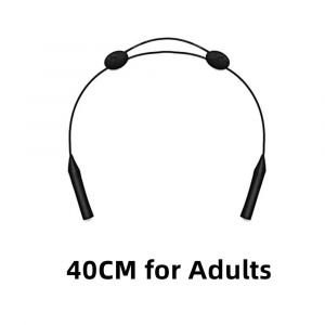 Retenue De Lunettes R&eacute;glable, Lunettes De Soleil De Sport, Sangle Unisexe, Porte-Lunettes De S&eacute;curit&eacute; Pour Enfants, Femmes Et Hommes, Accessoires De Lunettes De Lecture, Nouveau--Black-40cm - Neuf