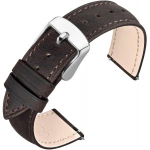 Kal-Bracelet De Montre Pour Homme Et Femme, Bracelets En Cuir Vintage À Dégagement Rapide 18mm 19mm 20mm 21mm 22mm - Neuf