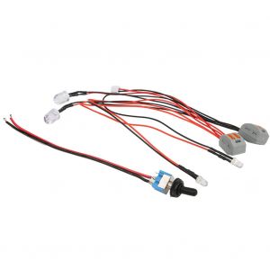 Interrupteur d'alimentation et eclairage LED pour Flytec V007, bateau de peche radiocommande a vitesse fixe, double alimentation, noir - Neuf
