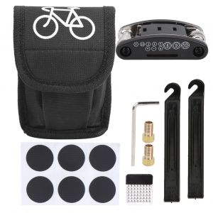 Kit De Reparation Rapide De Pneus De Velo, Demonte-Pneus, Outil Multifonction 16 En 1, Kit D'entretien De Velo - Neuf