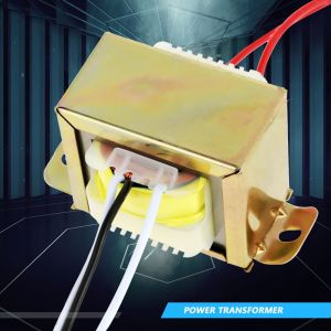 Transformateur monophase double 12 V a noyau de ferrite EI57 30 W, entree 220 V, sortie 220 V - Neuf