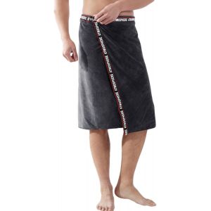 Eryi-Paréo De Sauna Pour Homme, Serviette De Douche Réglable Avec Boutons-Pression, Grande Serviette De Sauna, À Séchage Rapide, Serviette De Sauna, Arong De Sauna, 70 X 140 Cm - Neuf