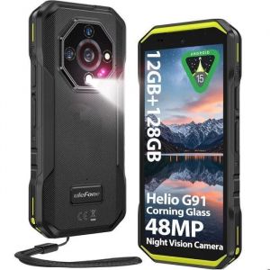 Ulefone Armor X32 Smartphone MTK G91 16Go+128Go/2To 48MP+20MP Vision Nocturne, MTK G91 Android 14 5.65'' Corning Glas Telephone etanche Dual Sim/NFC/GPS/Empreinte Digitale-Vert - Neuf