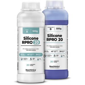 VornixorSarlshopCaoutchouc de Silicone Liquide pour Moulage 1:1 R PRO 20, 100% s&ucirc;r, Non Toxique, Facile &agrave; utiliser, Silicone de Moulage avec catalyseur au Platine (1 kg) - Neuf