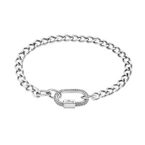Bracelet Lotus Style Maile Gourmette Acier Oxydes - Neuf