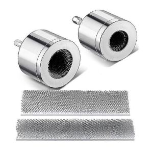 Paquet de 2 nettoyeurs de pipes en cuivre métallique avec 2 brosses remplaçables Brosse de nettoyage de tube pour perceuse électrique (1/ - Neuf
