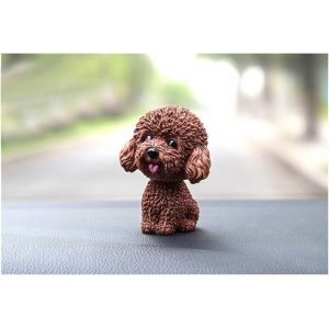 (Teddy Brown) Adorable Voiture En Secouant La Tête De Chien Figurine, Hochant La Tête Du Jouet, Le Tableau De Bord De La Décoration, Hochant La Tête De Chien De Voiture Décoration D'Intérieur - Neuf