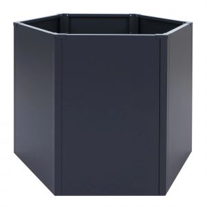 Jardinière Sur Pied Hwc-P64, Jardinière Métallique Sur Pied Pour Légumes/Plantes, Bac À Fleurs, Pot De Fleurs, Jardin, Acier, 77 X 100 X 88 CmAnthracite - Neuf