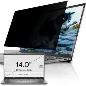 acdsgd-Filtre de Confidentialit&eacute; 14 Pouces16:9, Filtres d'&eacute;cran pour Ordinateur Portable Amovible Anti-Lumi&egrave;re Bleu Ecran Confidentialit&eacute; Compatible avec Hp/Dell/Acer/Lenovo/ThinkPad/Asus - Neuf
