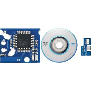 Kal-Kit De Mise À Niveau De Jeu (Bleu, Version : Pal) Compatible Avec Gamecube Sd2sp2 Mircro Carte Sd Sdl Tf Lecteur De Carte Xeno Chip Mini Disc Pièces De Rechange - Neuf