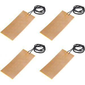 KALANKA-Plaque Chauffante en Film Chauffant, 15W 24V Coussin Chauffant en Polyimide Adhésif, Éléments Chauffants en Film Pi 94mmx40mm Bande Chauffante pour Température Constante, Lot de 4 - Neuf