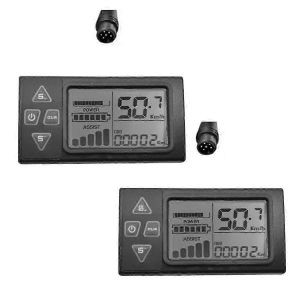 Vélo électrique S861 écran LCD affichage 6PIN pour 24V 36V 48V Ebike Contrôle manuel Speedmeter Connecteur étanche - Neuf