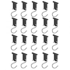 Lot de 20 crochets pour auvent de camping, crochets pour auvent de camping-car, cintres pour lumi&egrave;res de f&ecirc;te de camping-car, f&ecirc;te de No&euml;l, caravane - Neuf