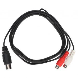 Câble adaptateur 8 broches Din vers 2 RCA Câble RCA 8 broches mâle vers 2 femelles pour équipement d'instruments sonores 4,9 pieds 1,5 m / 4,9 pieds - Neuf